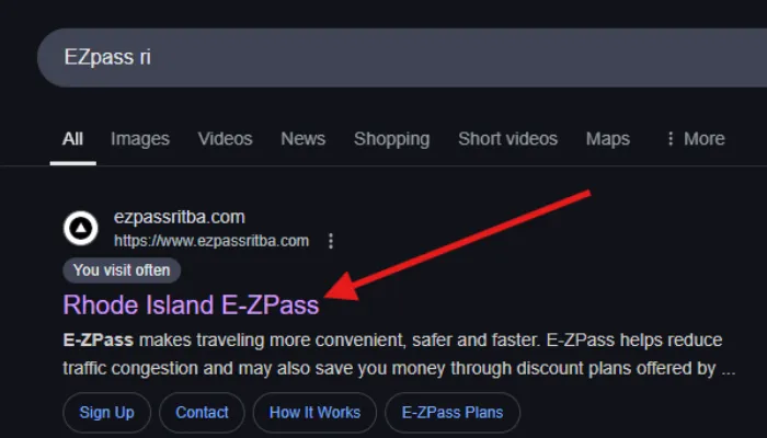 Screenshot of official website Screenshot of official website